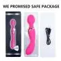 G-Spot Waterproof USB Rechargeable Dual Motors Dildo Vibrator for Clitoral Stimulator, 10 Powerful Vibrations for Wand Massager Stick, Adult Sex Toys for Women Men Male Female Couples Play, Pink G-Spot Waterproof USB Rechargeable Dual Motors Dildo Vibrator for Clitoral Stimulator, 10 Powerful Vibrations for Wand Massager Stick, Adult Sex Toys for Women Men Male Female Couples Play, Pink
