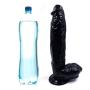 12 Inch Realistic Dildo, Body-Safe Material Lifelike Huge Penis with Strong Suction Cup for Hands-Free Play, Flexible Cock Adult Sex Toys for Women (Black)