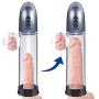 Automatic Penis Vacuum Pump for Men, Fovel Cock Enlarger with 4 Suction Intensities for Stronger Bigger Erections Improve, Rechargeable Male Enhancing Masturbator Sex Toy with Cylinder & Scale