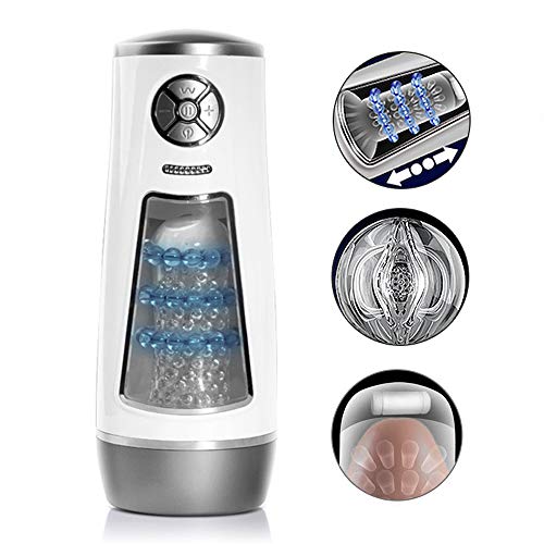 WeDol Male Masturbator Cup Fully Automatic Masturbation Cup with 10 Powerful Thrusting Modes 10 Speeds and 3 Massage Rings 3D Realistic Vagina Oral Masturbation Sex Toys for Man