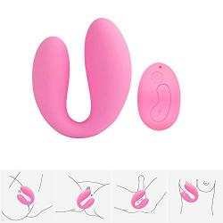 Cordless Waterproof Personal Magic Wand Wireless Remote Control Stimulating C-lítoris Massager, Handheld 10 Frequency Charging Silicone Vibration P-ānties Pink by Teanmy