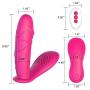 Wearable Vibrator Clitoris and G-Spot Stimulator Remote Control Waterproof Dildo Vibrator with Dual Motor 10 Vibration Modes Silicone Rechargeable Clitoris Vagina Massager for Women Couples Fun