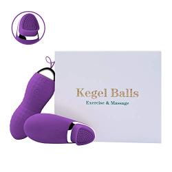 Kegel Balls for Tightening -Doctor Recommended Ben Wa Balls for Women Bladder Control & Pelvic Floor Kegel Exercises for Beginners - Kegel Weights, Purple,ALKAID …