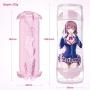 MOMONII Male Masturbator Cup, 2 in 1 Realistic Textured Pocket Pussy with Lifelike Vagina Mouth for Oral Sex and Pussy Sex, Transparent Man Masturbation Stroker Adult Sex Toys for Men