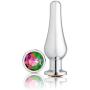 Cloud 9 Novelties Cloud 9 Novelties Gems Silver Chrome Tall Plug, Medium