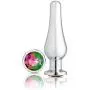 Cloud 9 Novelties Cloud 9 Novelties Gems Silver Chrome Tall Plug, Medium Cloud 9 Novelties Cloud 9 Novelties Gems Silver Chrome Tall Plug, Medium
