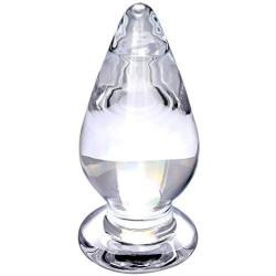 Anal Plug Crystal Glass Transparent Dilido SM Prostate G-spot Pleasure Anal Butt Plug Stimulator Style A