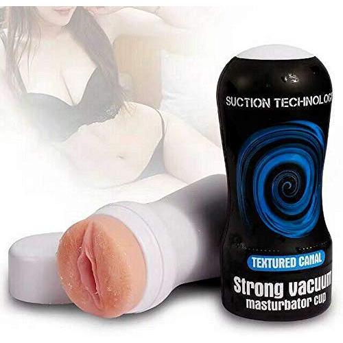 Pocket Pussy Adult Sex Toys Stroker - Silicone Male Masturbator Cup Masturbation Toys with 3D Realistic Textured Pocket Vagina Pussy for Men Real-Life Touch and Feeling, Flesh