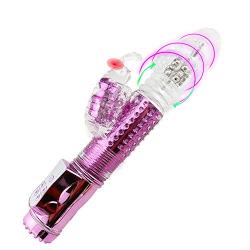 Thrusting Rabbit Body Msaager - 10 Speeds Rotating Versatility Wand for Women (Pink) (Color : Yellow)