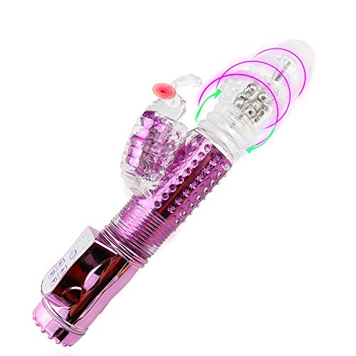 Thrusting Rabbit Body Msaager - 10 Speeds Rotating Versatility Wand for Women (Pink) (Color : Yellow)