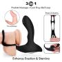 Heating Wireless Remote Male Prostate Massager 10 Frequencies Vibrator 3-in-1 with Penis Ring and Ball Loop, 2 Intense Motors Rechargeable Anal Sex Toys Waterproof G-Spot Butt Plug for Women Couples