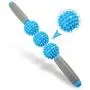YEEYOUNG Yoga Massage Roller Stick Pressure Point Massager-Back Massage Roller Muscle Roller for Muscle Exercise Massage Roller 16 3 Balls Blue