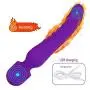 Electric Wireless Handheld Wand Massager with Powerful Vibrate,for Loosen Up Muscle Tension Improve Blood Circulation,Whisper Quiet