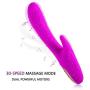 Handheld Waterproof Wand Massager - 30 Speeds Mode by Dual Powerful Motors - Medical Grade Silicone - USB Charging, Silent -Used to Relieve Muscle Pain After Exercise, Relax The Pressure.(Purple)