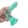 JSCRlove 6 Inch Beginners Mini Soft-Ďîldɔ Women Massager Women Body Wand Massager,Beginners Lifelike Suction Cup Tools(Green) Women Socks