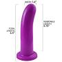 Silicone Suction Cup Dildo Curved for Vaginal and Anal Penetration Sex Toy