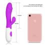 Portable 30-Speed Vibrating Silicone Waterproof G~Spôt Vîb~rá~törs Dual Vibration Home Personal Fitness Massage -Purple