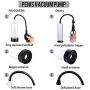 Penis Vacuum Pump with Durable Sleeve for Powerful Tight Suction, PALOQUETH Penis Enlargement Pump with Clear Cylinder Measurement Marker Quick Air Release Valve for Beginners Safe Pumping 9 Inch
