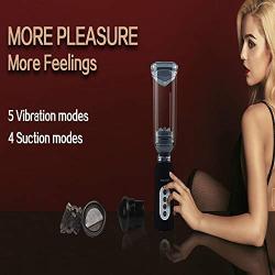 Lfcmf Electric Automatic Pê-ni? Pump Vacuum Pump for Man Toys for Men - 5 Vibration Modes, 4 Sucking Modes, 3 Voice Functions