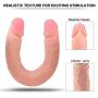 LIUFEIJIE Realistic Double Ended Dilldó Defined Heads Veined Shaft for Beginners Advanced Users, 14 Inch Double Dilldó for Couples Vaginal Anall Play
