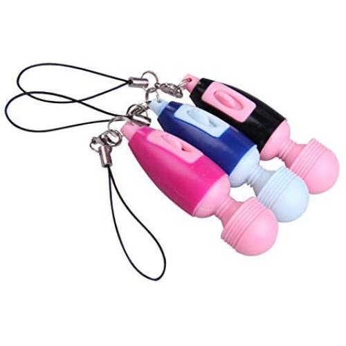 YTYC Portable Mini Key-Chain Body Massage Stick Vibrate Relaxing Massager(Pink)