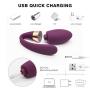 U Shape Six Toys for Couples kit Massage bulletFemale Toy with Remote, Quiet Women Toys for Pleasure on Prime Vibrartorfor Women,T Shirt