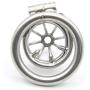 GKWJD-Chástí-ty Belt Cock Lock Stainless Steel Metal Men Hypoallergenic Ergonomic Design Chasteness Device Anti-Off T-Shirt Belt - 225 (Size : 40mm)