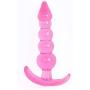 NWDoll Crystal Jellies - TPE Butt Plug Massagers - Ribbed Dildo/Anal Plug - for Beginners (Pink)