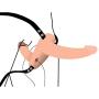 Strap U Power Pegger Silicone Vibrating Double Dildo with Harness