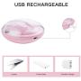HOMI Mini Massager, Wireless,6-Speed USB Rechargeable Massager (Pink)