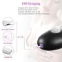 Male Masturbation Bullet Vibrator Penis Massager with 10 Vibration Modes for Male Masturbators,4 Vibrating Eggs,1 Water-Based Lube,TPE Glans Sleeve
