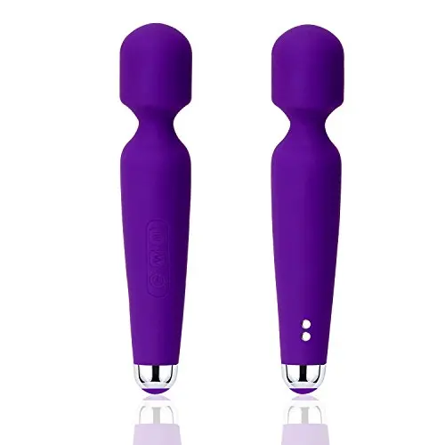 ZOYOL Personal Wand Massager, Cordless Wand Massager, Wireless Wand Massager Waterproof, Wireless Handheld Full Body Wand Massager with 50 Powerful Patterns for Back Neck Shoulder Legs Massage, Purple ZOYOL Personal Wand Massager, Cordless Wand Massager, Wireless Wand Massager Waterproof, Wireless Handheld Full Body Wand Massager with 50 Powerful Patterns for Back Neck Shoulder Legs Massage, Purple