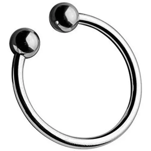 HuntGold Dual Ball Stainless Steel Cock Head Penis Ring Erection Enhancer Delay Premature Ejaculation HuntGold Dual Ball Stainless Steel Cock Head Penis Ring Erection Enhancer Delay Premature Ejaculation