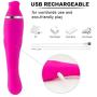 Clitorials Sucking Stimulator Vibrate Toy Oral Tongue Simulation, Waterproof 12 Frequency Sucking Vibration Wand, Adullt Toys Six Toy for Women Thrusting