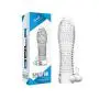 Love Fly Crystal Condom Cover Enlarger Extender Reusable Condom Sleeve Case Pumps Enlargers for Men Women and Couples New