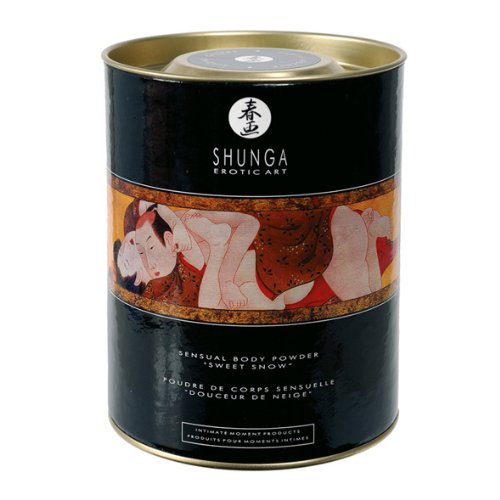 Shunga Sweet Snow Body Powder, Cherry, 8-Ounce Plastic Jar