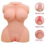 Movitip Sex Doll Male Masturbator Pocket Pussy Female Love Doll Torso with Tight Vagina Anal, 3D Lifelike Real Love Doll Torso with Metal Skeleton, Soft Ass Adult Sex Toy (15x9.4x5.1 Inches.11 lb)