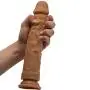 InvincibleFun Lifelike Devil 9.5in Silicone Toy Wand for Beginners, Soft No Distinct Smell, Strong Suction Cup for Hands-Free Play Swell