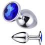 Stainless Metal Anal Butt Plugs Jewelry Anal Trainer Toys Fetish Kinky Sex Love Games Unisex Valentine s/Birthday Gift for Lover Romi (Big)