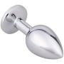 AKStore Small Super Quality Deluxe Steel Fetish Plug Anal Butt Jewelry for Fetish Kinky Sex Love Games Personal Sex Massager(Light Purple)