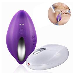 Wearable Panty Vibrator with Wireless Remote Control Panties Vibrating Eggs-12 Vibration Patterns Medical Silicone Waterproof Invisible Clitoral Stimulator Toys for Couples (Purple)