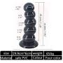 DanHu-Massagers Anall Massage But-t Toys Stick Beginner Kit Set PVC Thick A-nus Beads Expander for Dilation Therapy Black