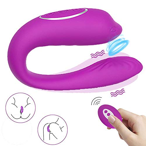 Clitoris Heating Sucking Vibrator, G Spot Vaginal Dildo Vibrator Waterproof, Invisible Wearable Remote Massager, Rechargeable Sex Toy for Women and Couples