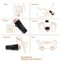 Male Masturbator Cup Pocket Pussy Stroker, SHEQU Realistic Silicone Vagina Pocket Masturbation Cup Adult Sex Toys Men for Virgin Vaginal Sex (Sexy Black Lily)