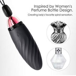 Powerful Rotating Bullet Vibrator Clitorial Vibrator with 7 Modes, Portable Mini Pocket Vagina Stimulator, Rechargeable Waterproof Super-Strong Adult Sex Vibrator Toys for Women with Discreet Package