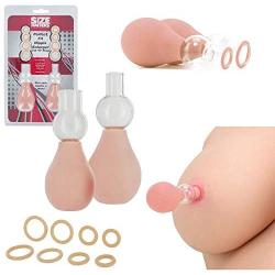 Pair Perky Enlargement Suction Pump Enlarge Enhance Breast Erector Sucker-US Ship