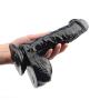 Whtao Realistic Real Soft Realistic-Ďìld`ɔ Waterproof Tools for Women Female-7.5 Inch, Pleasure Stick for Women Whtao (Color : Black)