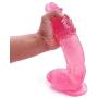 QJFYJ-001 12inch Super Huge Big Double Pleasure Toy Hand Free Play - Made from Safe PVC Which - S-uctión Massager for Women HLSXS1504 (Color : Pink)