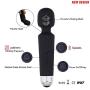 Nomiqué Wand Massager Wireless Personal Mini Handheld Body Deep Tissue Therapeutic Massage with 20X Magic Vibration Patterns, USB Rechargeable Waterproof Travel Massager Stress Massage kneading Sports