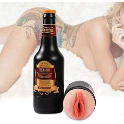 Põkêt Püšsý Beer Bottle Male Mâstürbâtõr Slěeve Cup Toys Convenient for Man Operate